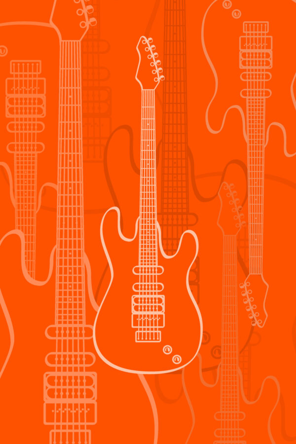 FOTOTAPETA Z GITARĄ